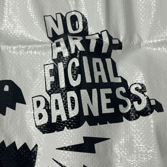 Shopping Tote Lot 2 Reusable Market Shopper Bags Dual Strap Carryall Oatly 14x12 - Picture 5 of 7